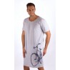 Pánska nočná košeľa s krátkym rukávom Bicykel