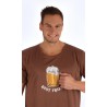 Pánska nočná košeľa s krátkym rukávom Veľké pivo