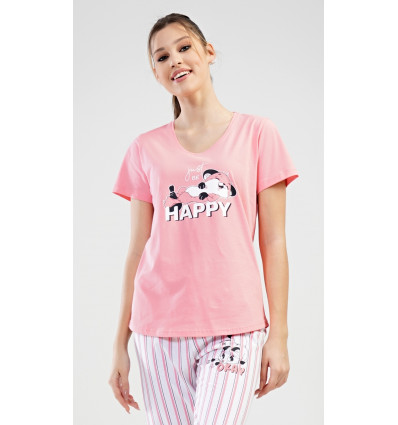 Dámske pyžamo kapri Happy
