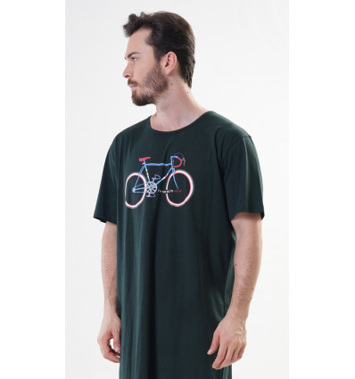 Pánska nočná košeľa s krátkym rukávom Old bike