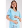 Dámska materská nočná košeľa Méďa s kvetinou